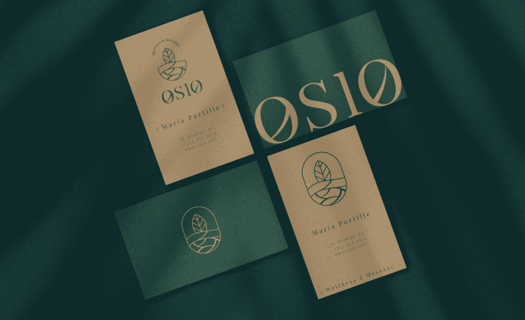 Business card idea for a spa