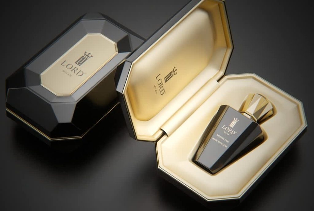 Perfume box packaging and pillow design