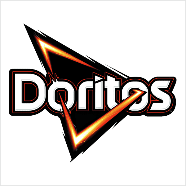 Doritos chips orange and white logo