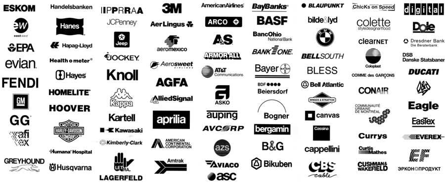 logos using helvetica logo fonts