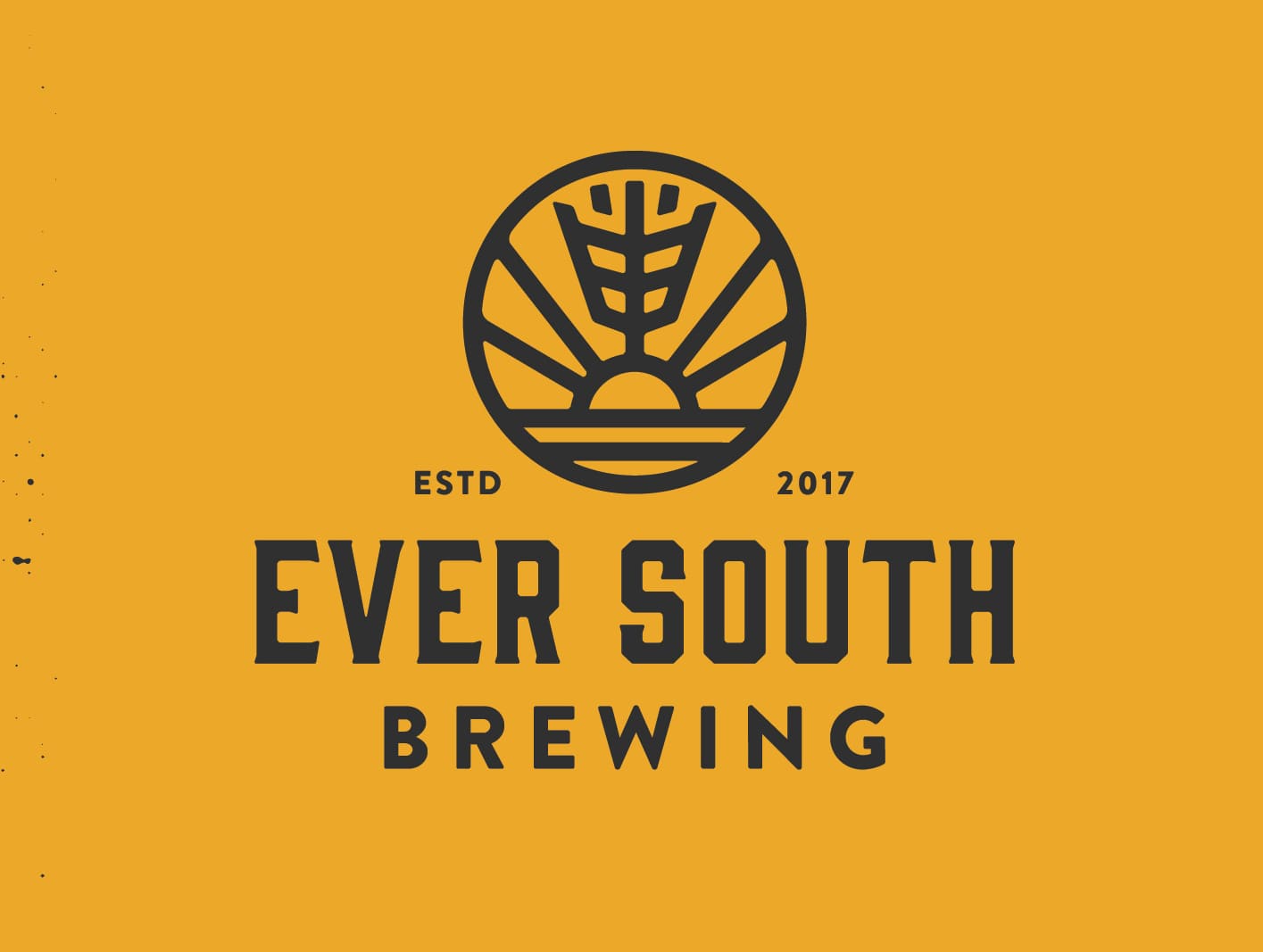 Ever South brewing yellow logo example
