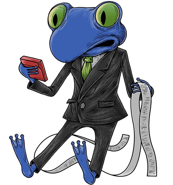 Frog accountant