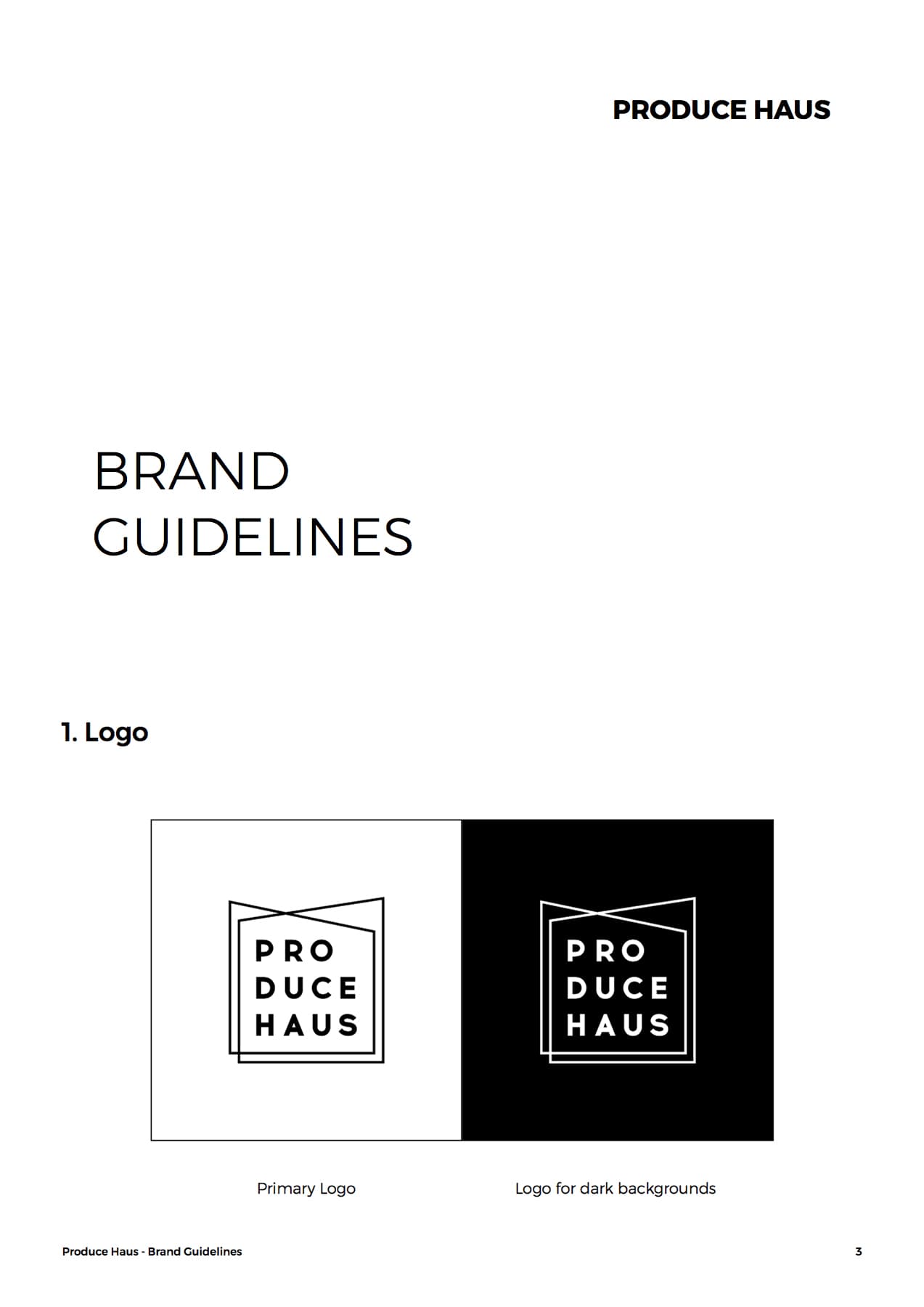 PRODUCE HAUS brand guideline