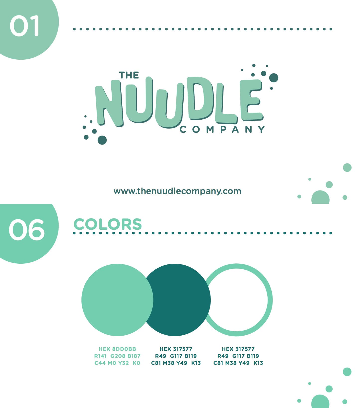 THE NUUDLE COMPANY brand guideline