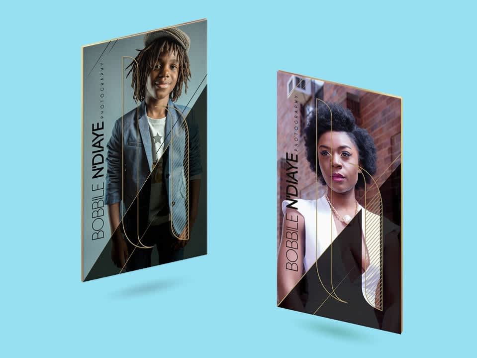 Business card with photos