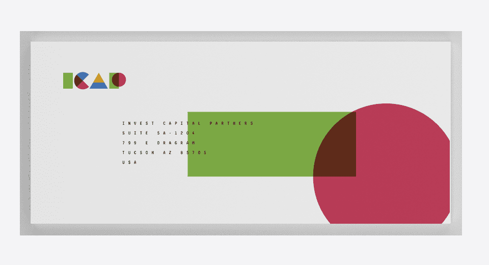 Colorful business card