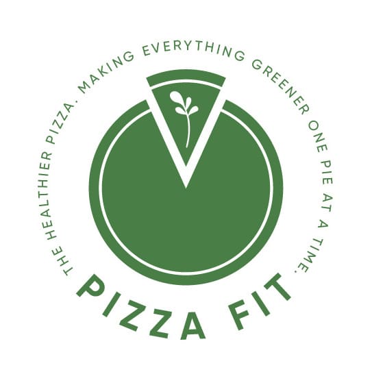 pizza logo with tagline