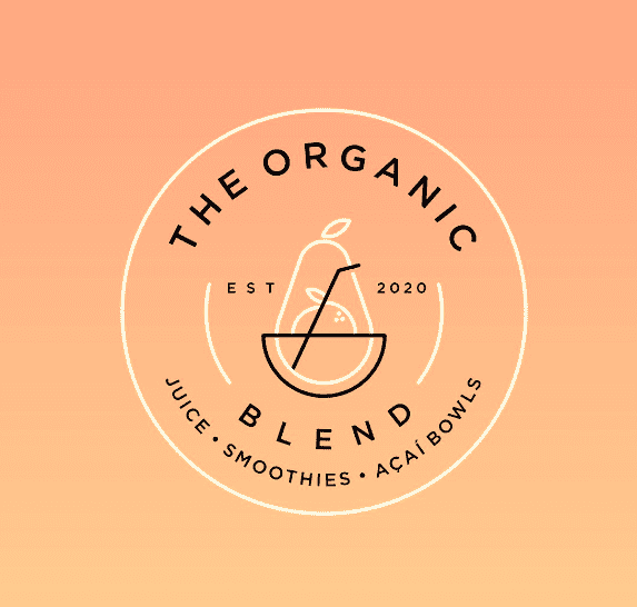Food branding logo: The Organic Blend