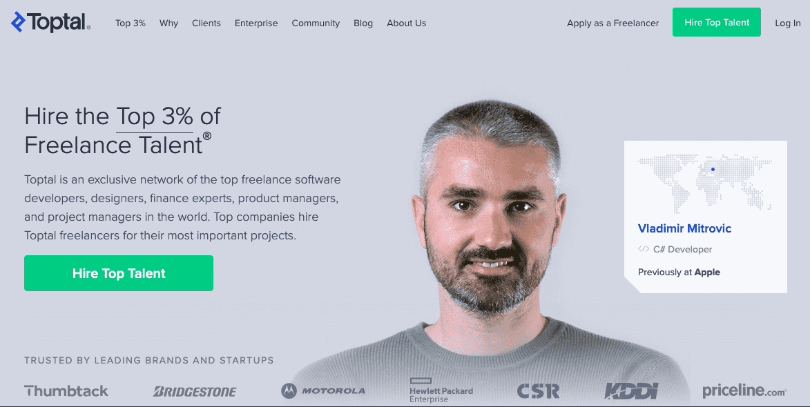 fiverr alternative Toptal
