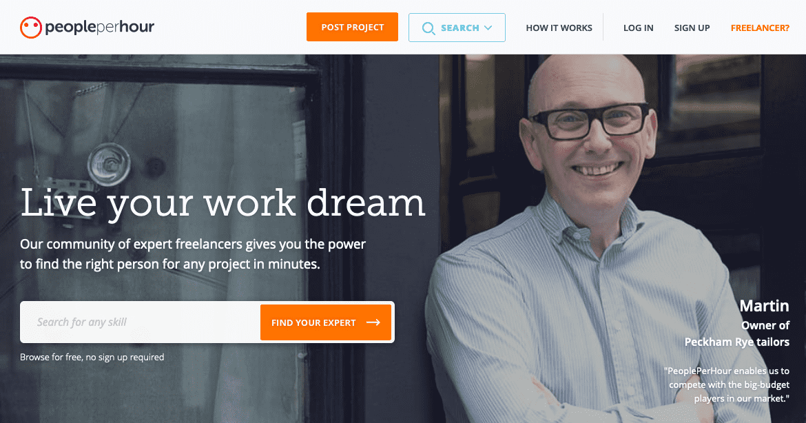 fiverr alternative PeoplePerHour