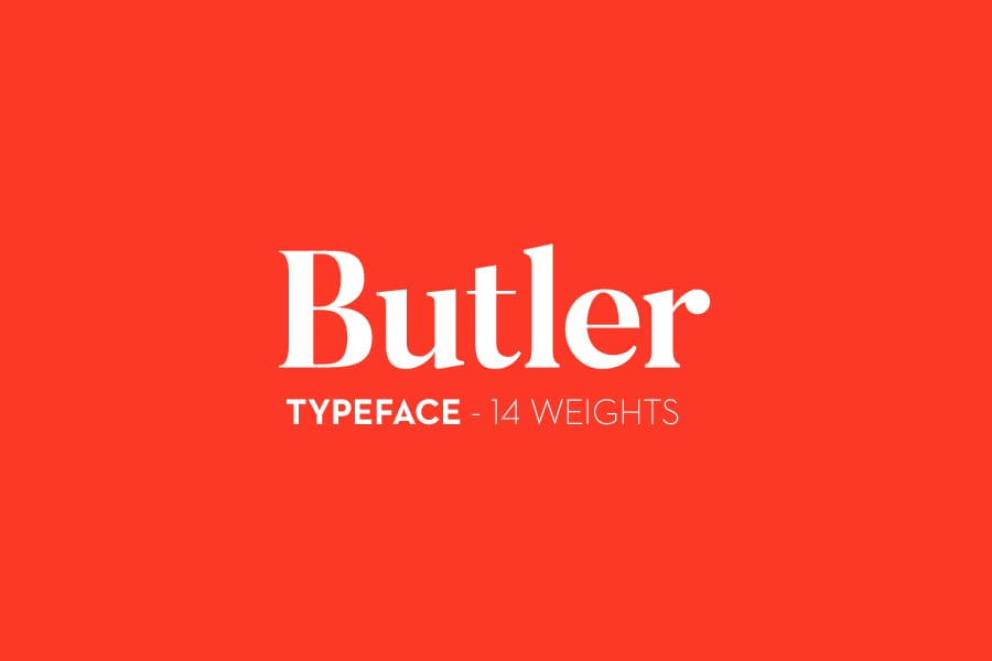 butler font logo