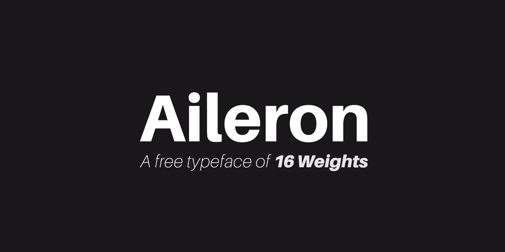 aileron logo font