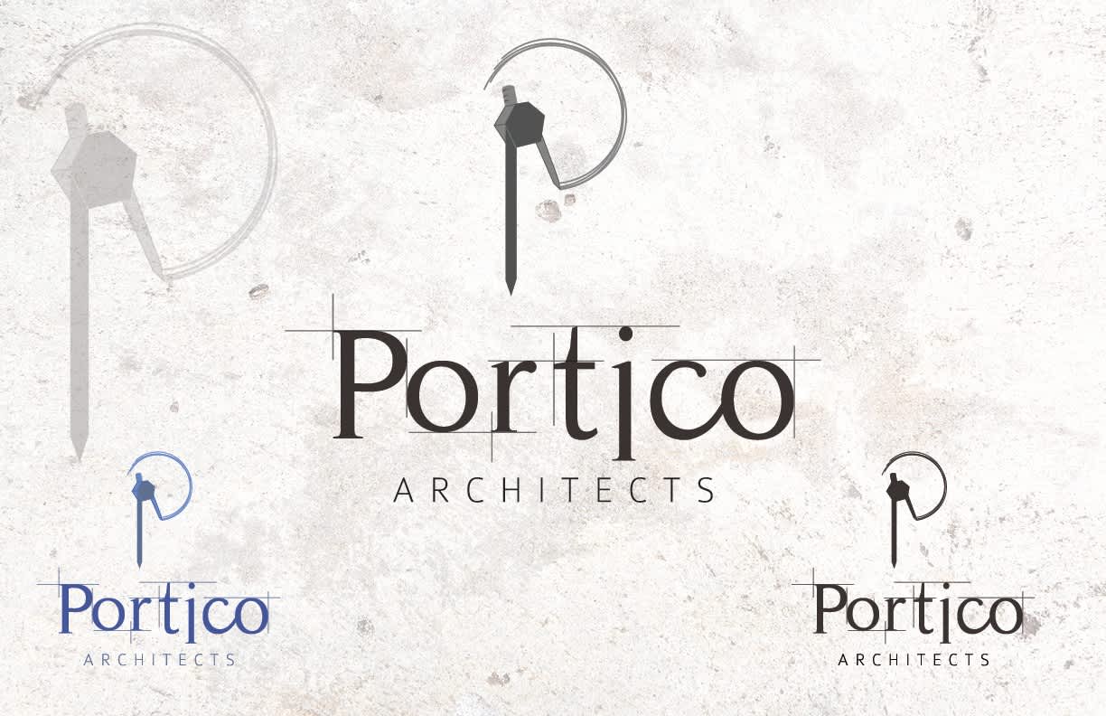 Wordmark logo paired with an image of a protractor making a letter &ldquo;P&rdquo;