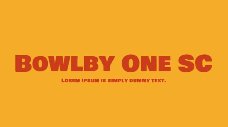 bowlby one sc font logo