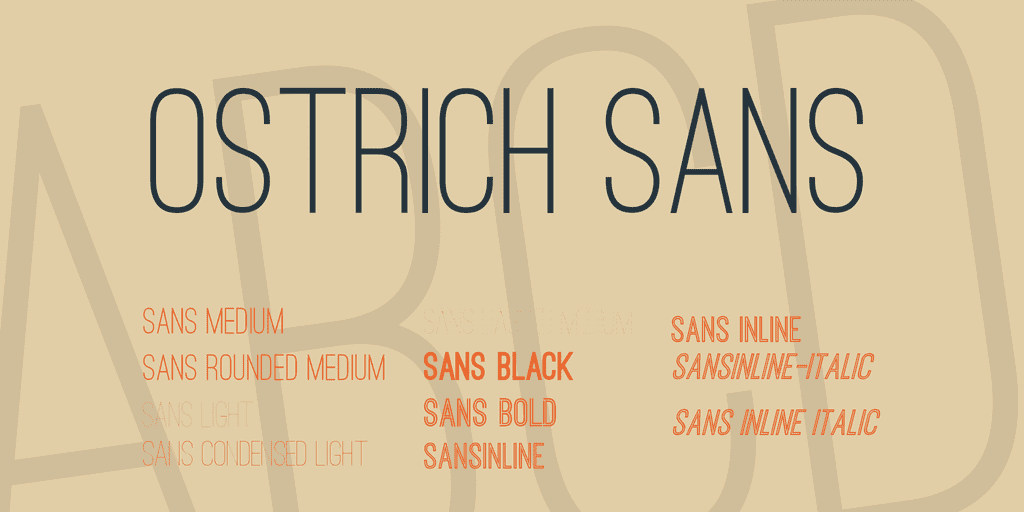 ostrich sans logo font