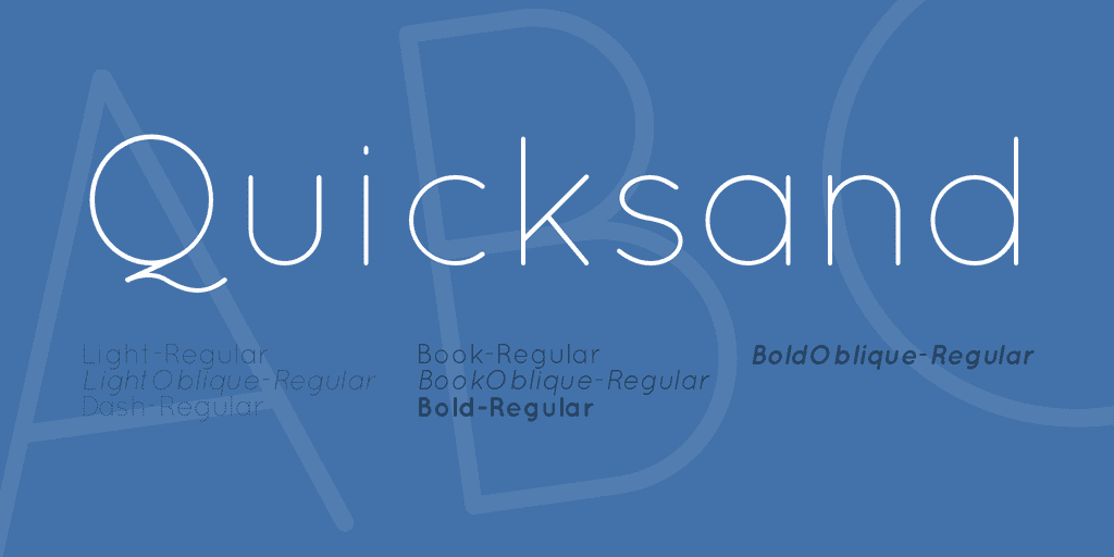 quicksand logo font