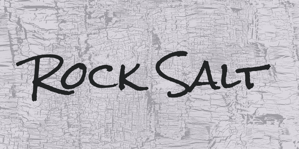 rock salt font logo