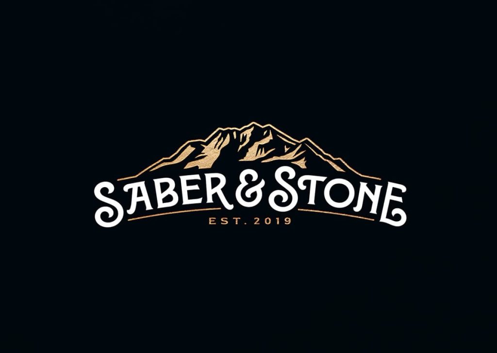 bad logo design of Saber & Stone