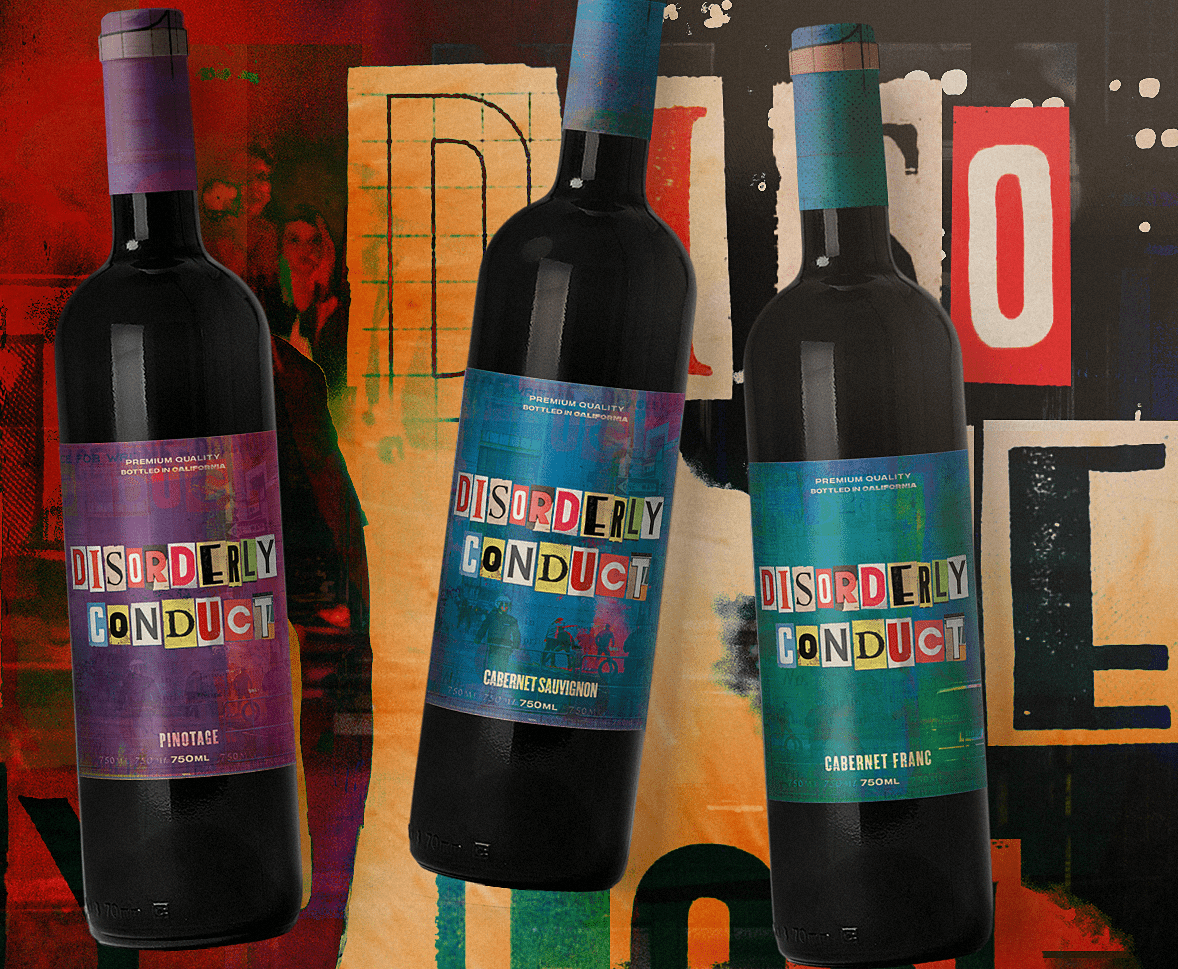 three labels for three distinct wine varietals