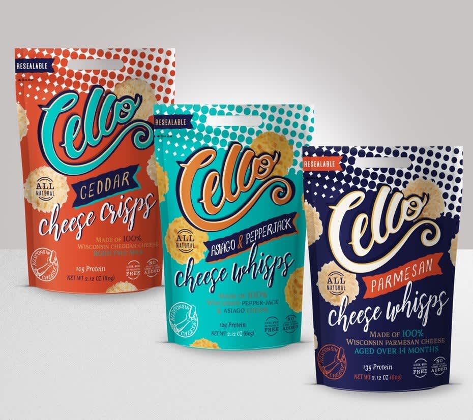 Cheese crisp packaging
