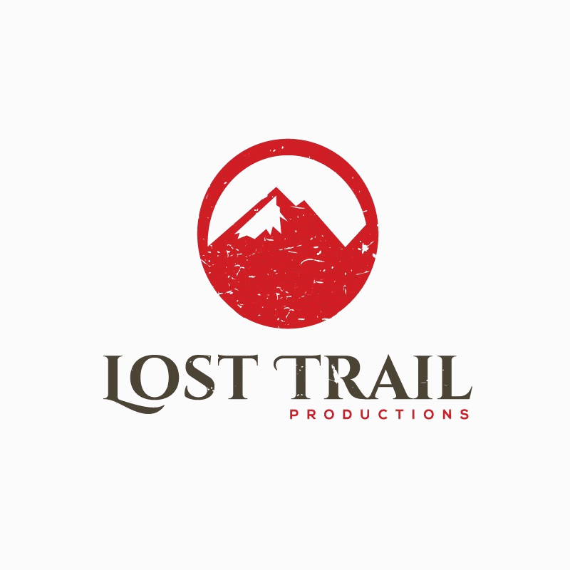 mountain red and white animation