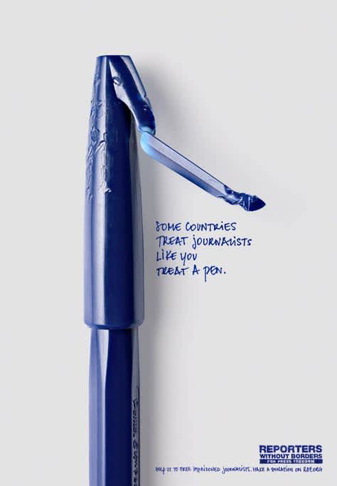 Reporters Without Borders ad