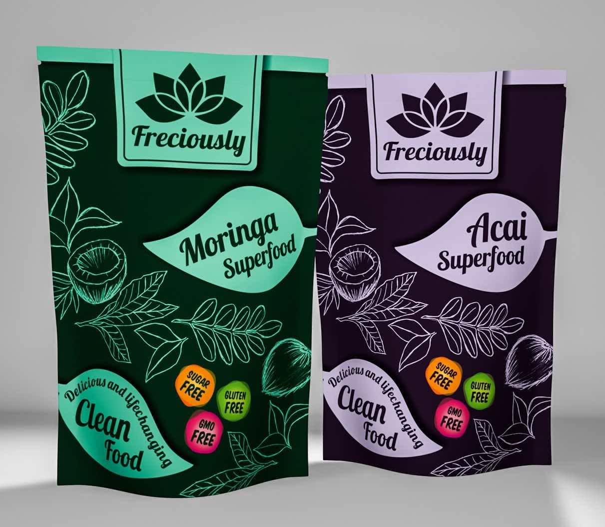 Healthy hand-drawn packaging