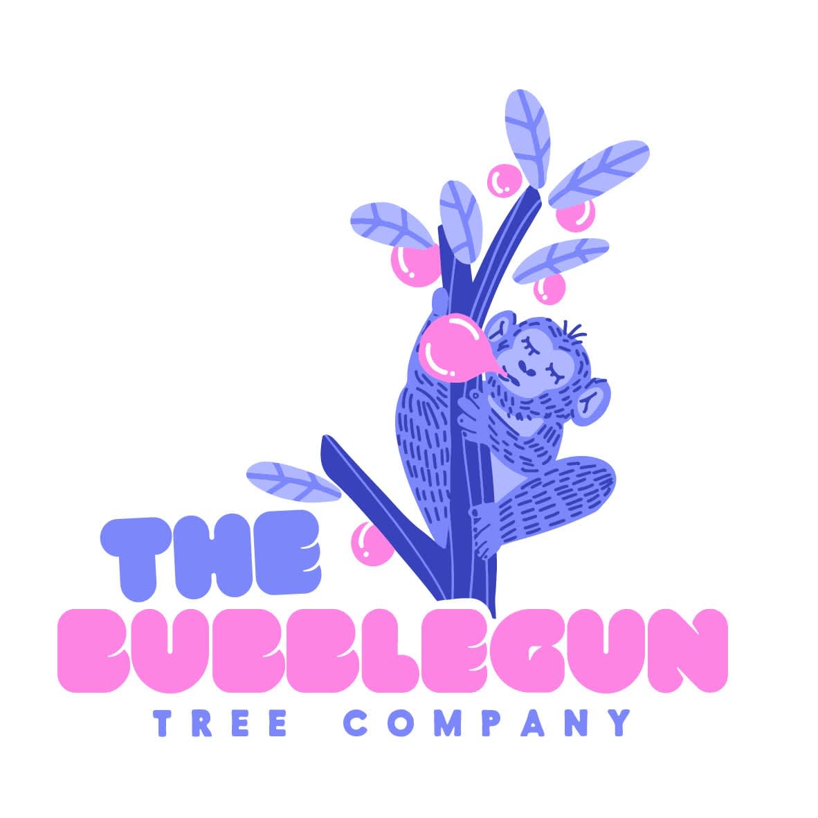 Logo design for bubblegum brand