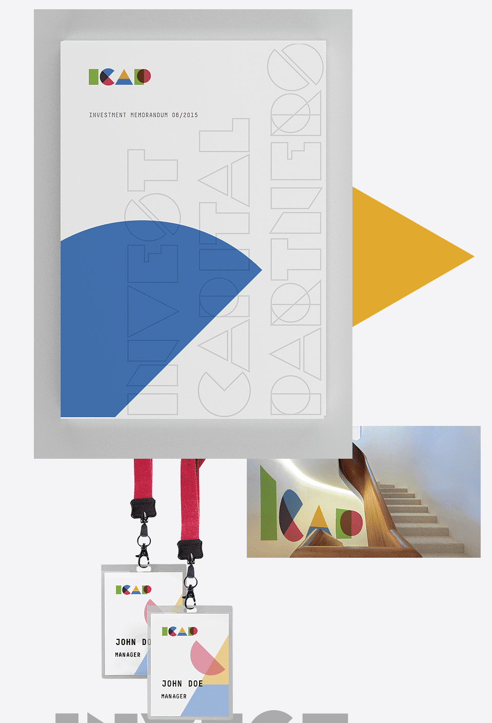 Corporate logo design mockup