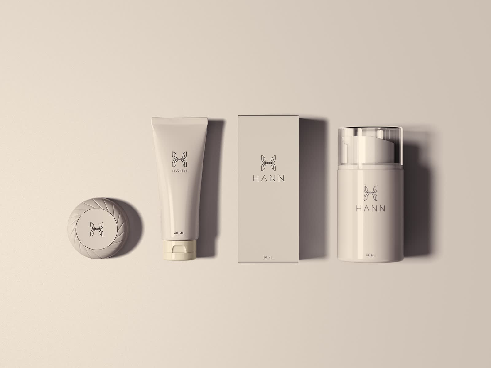 muted product packaging line