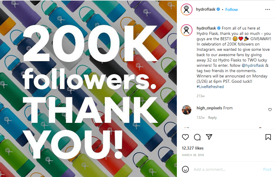 Colorful artwork with the words &lsquo;200K followers. THANK YOU!&rsquo;