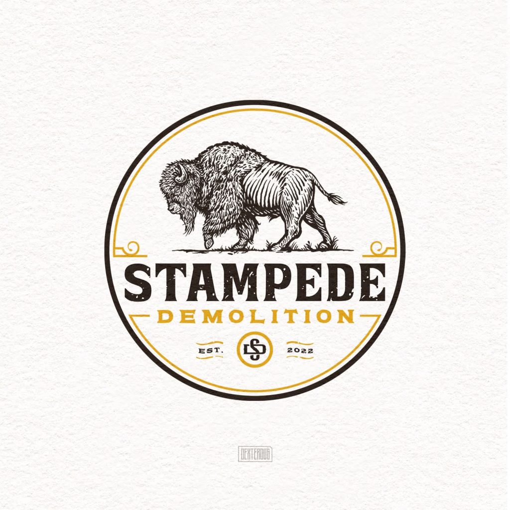 logo vs. branding: Stampede Demolition logo