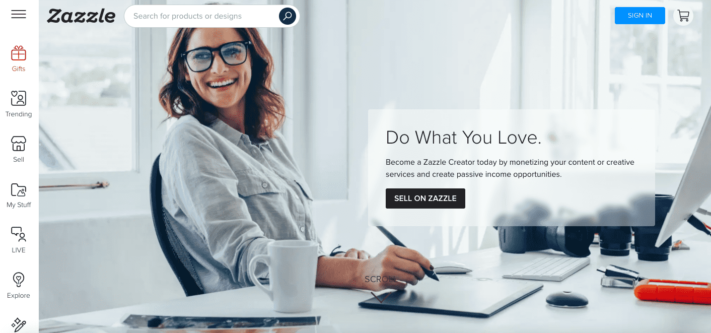 Zazzle print on demand marketplace