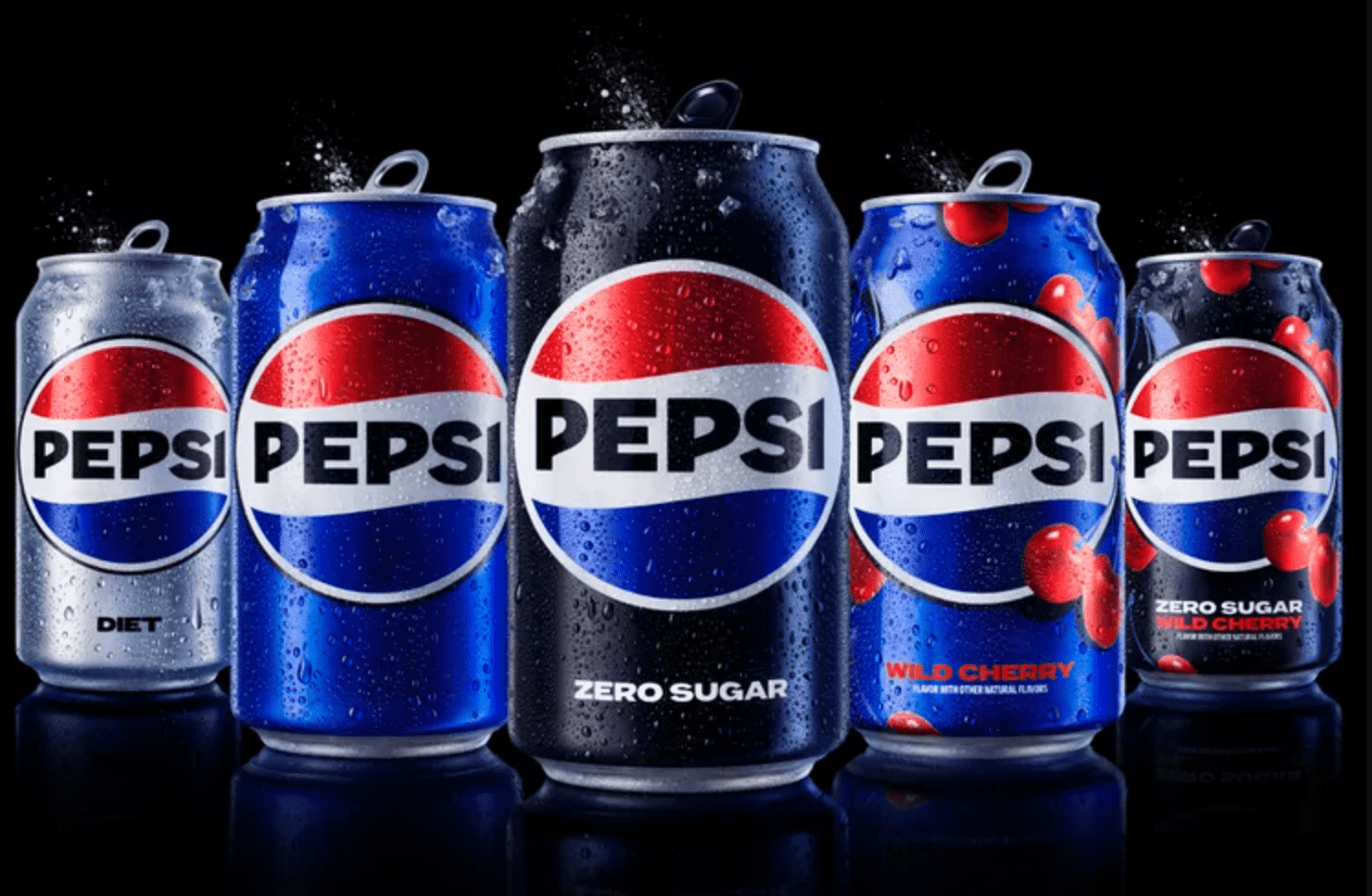 2023 range of pepsi logo and packaging design
