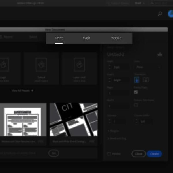 Screenshot showing how to set the color mode in InDesign