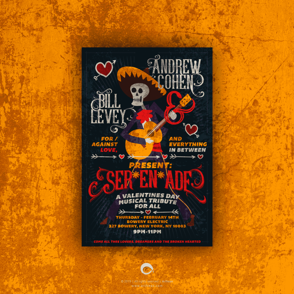 Day of the Dead inspired poster design