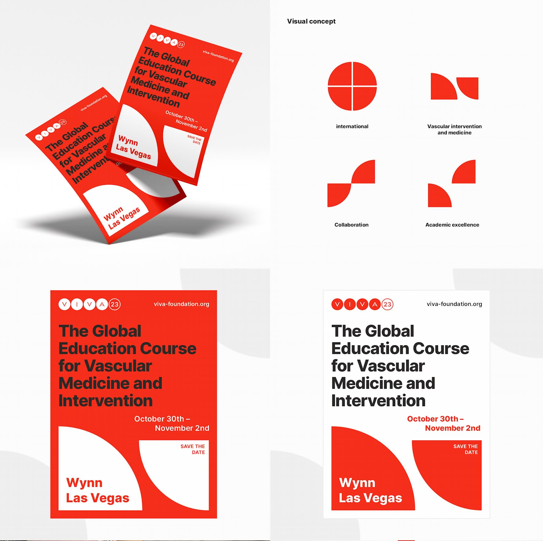 Brand identity design for a conference