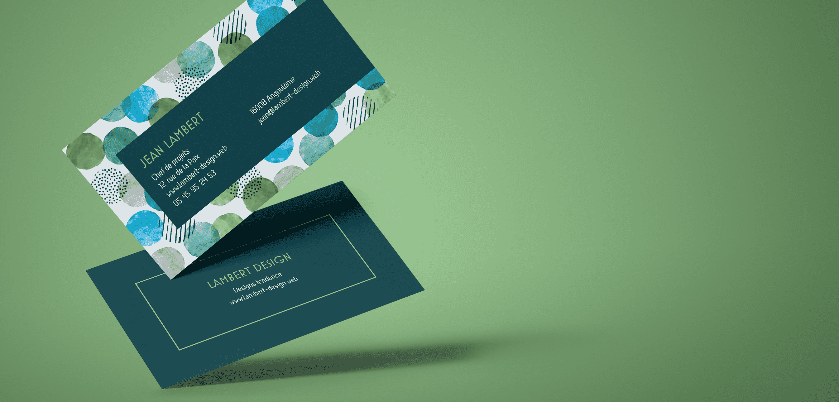 Matte business card