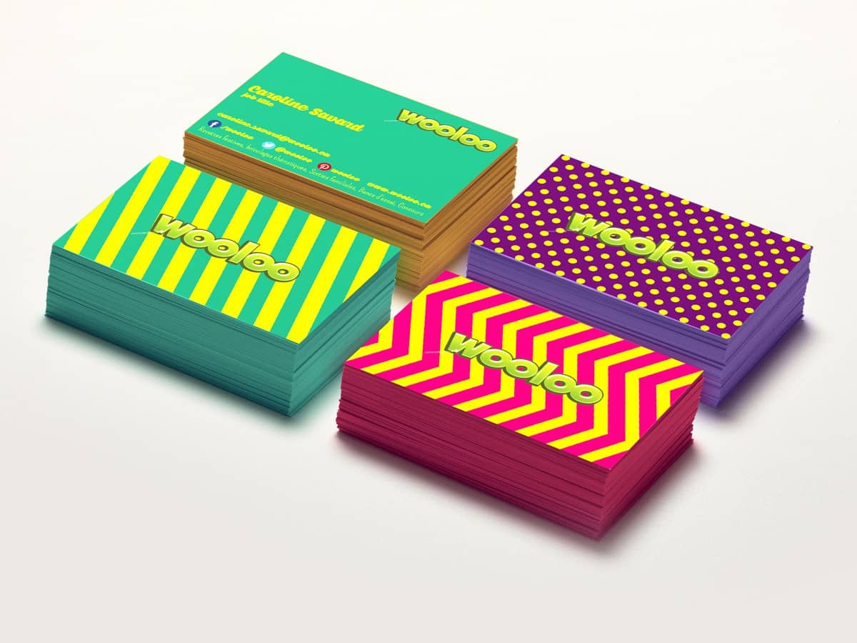 Colorful business card design