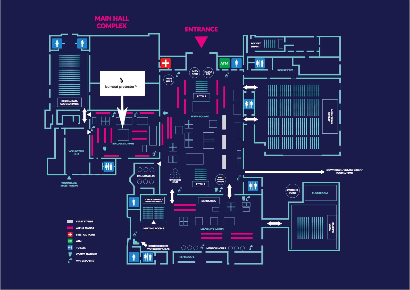 WebSummit Dublin 2015 floor plan