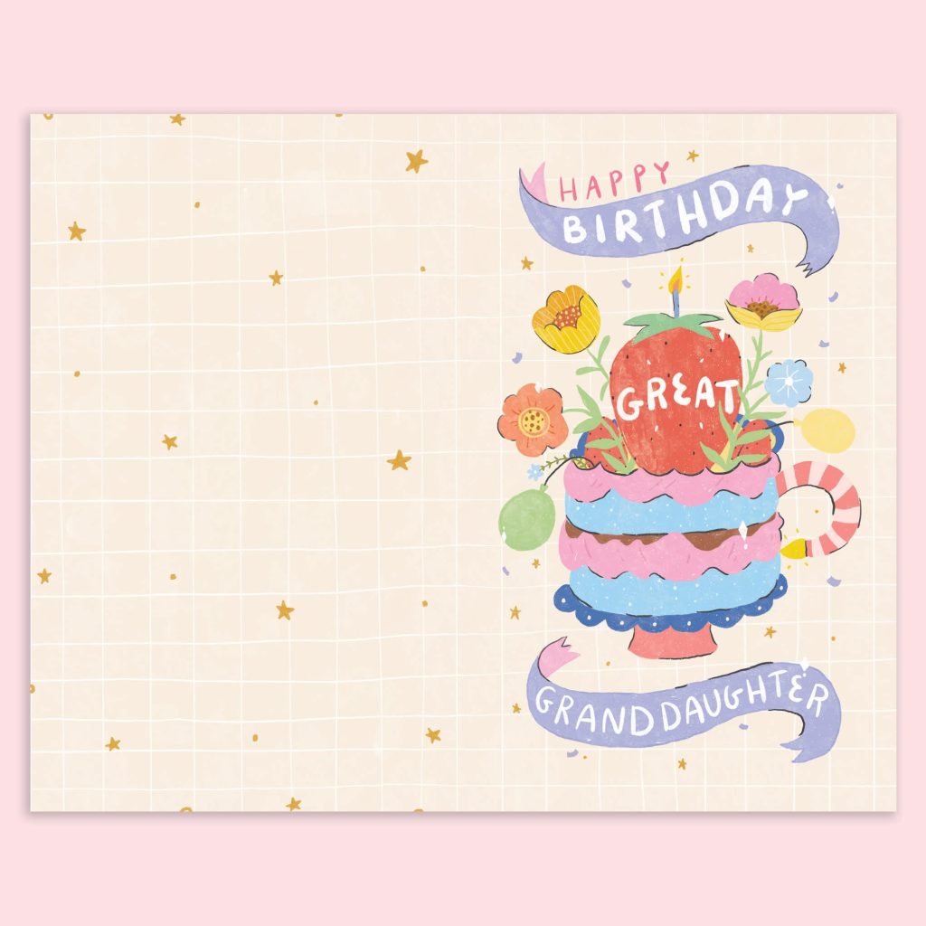 great-granddaughter birthday card design