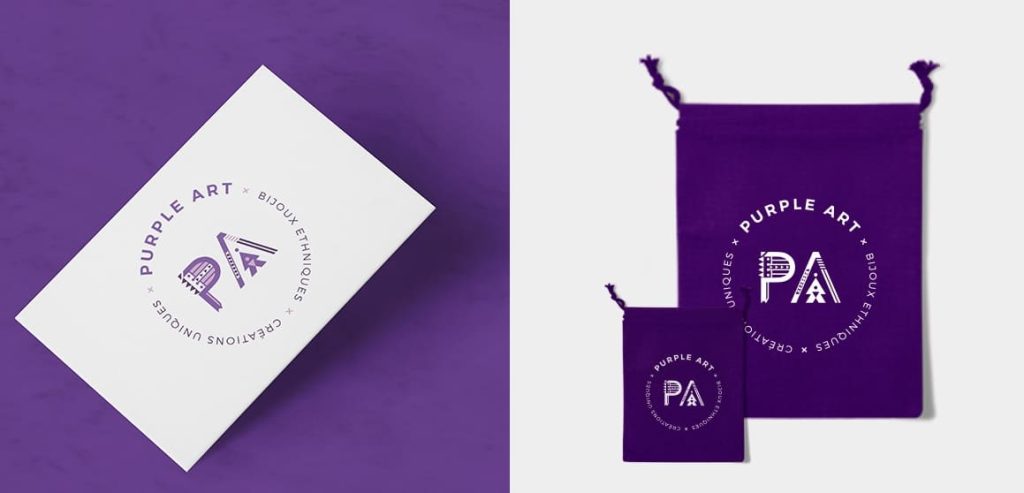 Geometric logo design for jewelry brand