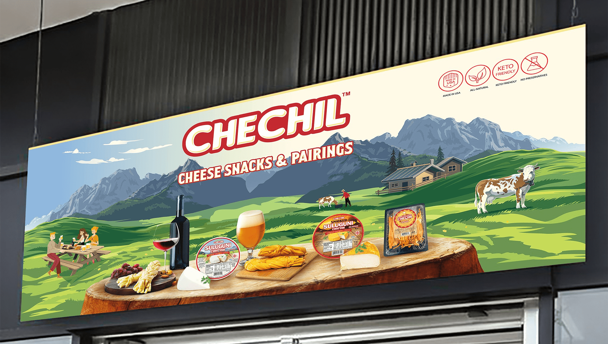Chechil signage design