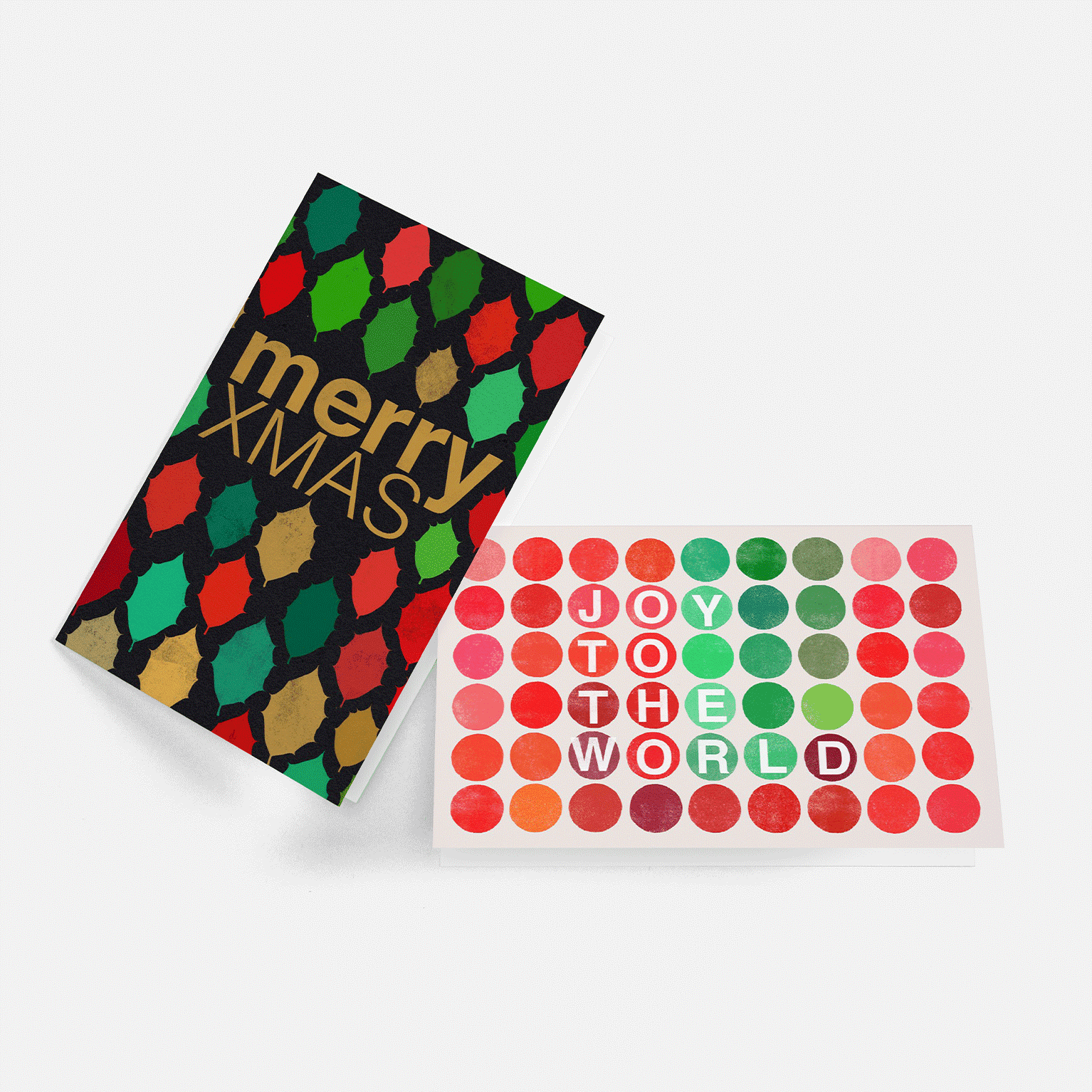 A fun and colorful Christmas card template design from VistaPrint