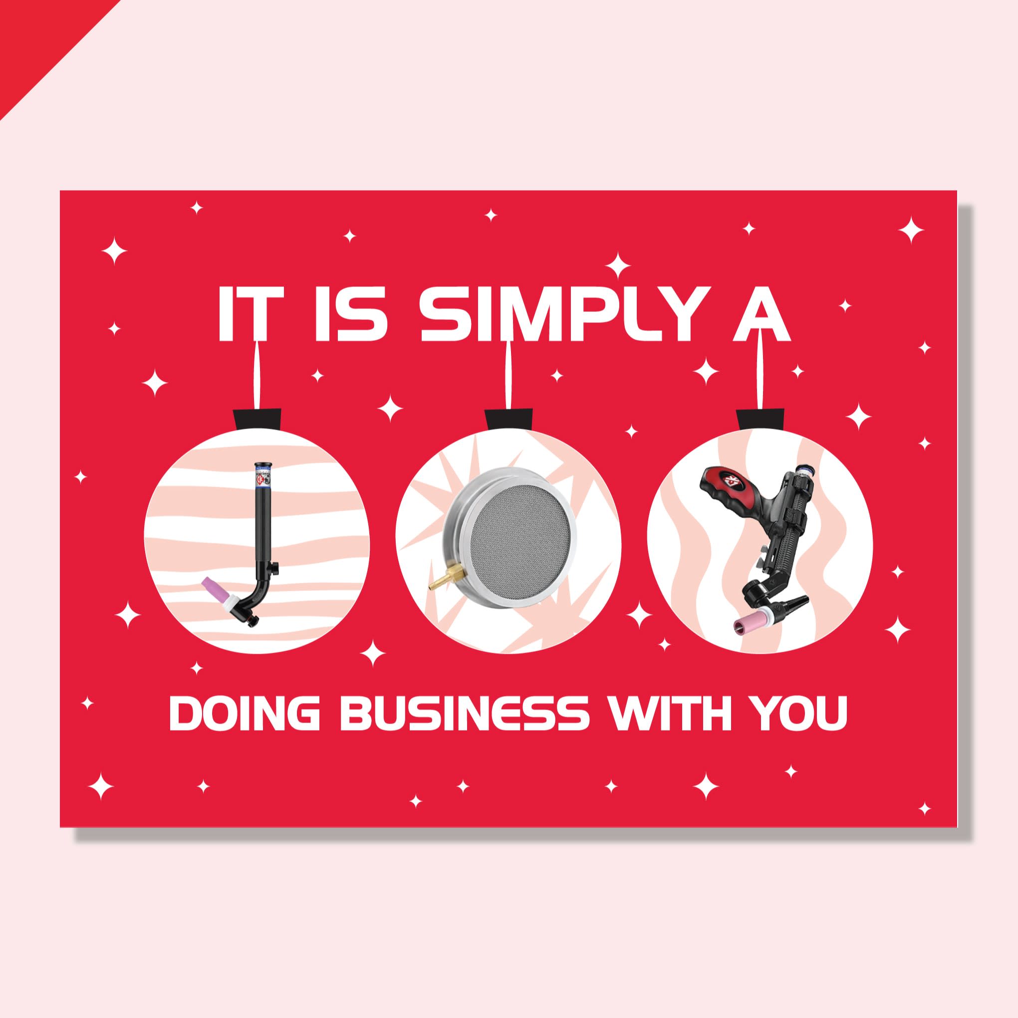 Christmas card design for business partners