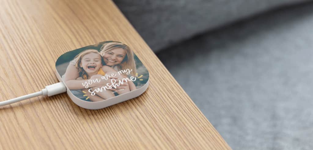 Custom wireless charging pad birthday gift ideas