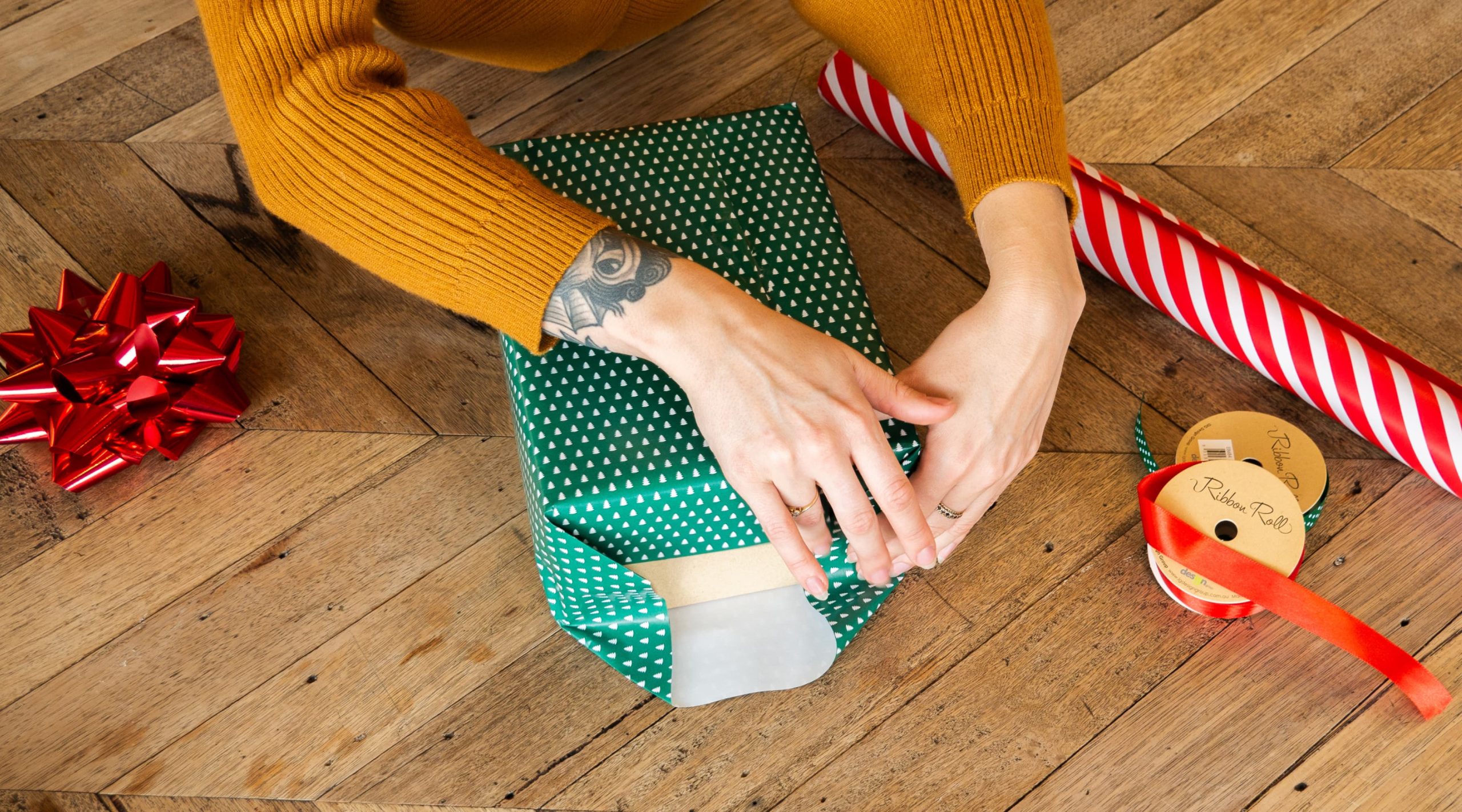 Folding the sides by creating a creased flap