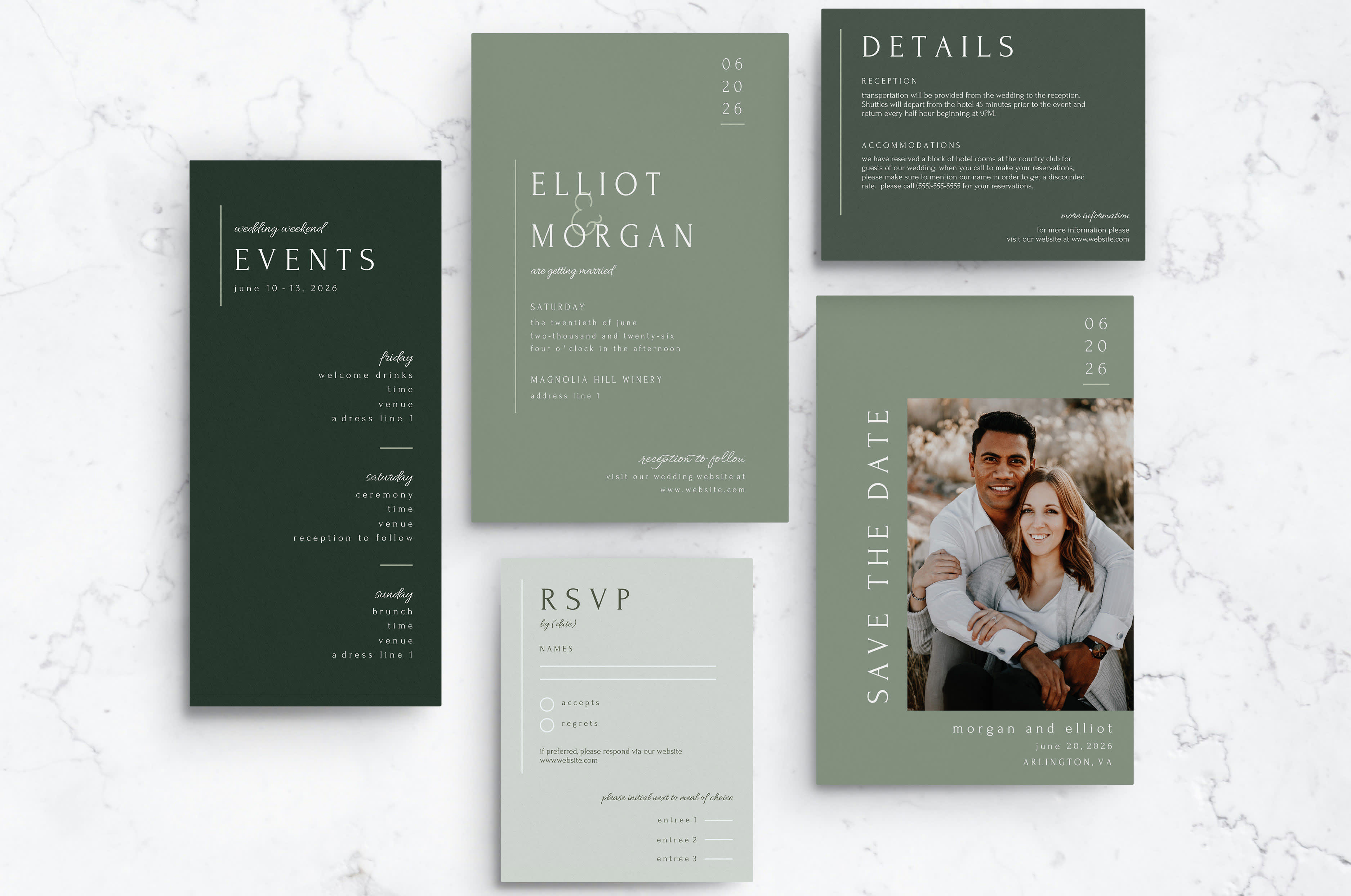 Traditional wedding RSVP wording