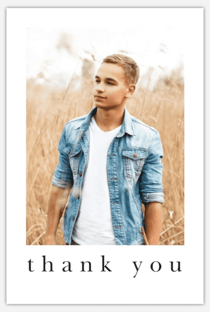 Photo postcard example with image of man