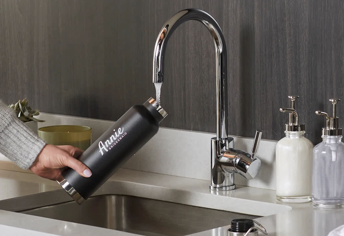 Custom water bottle wedding favors for guests